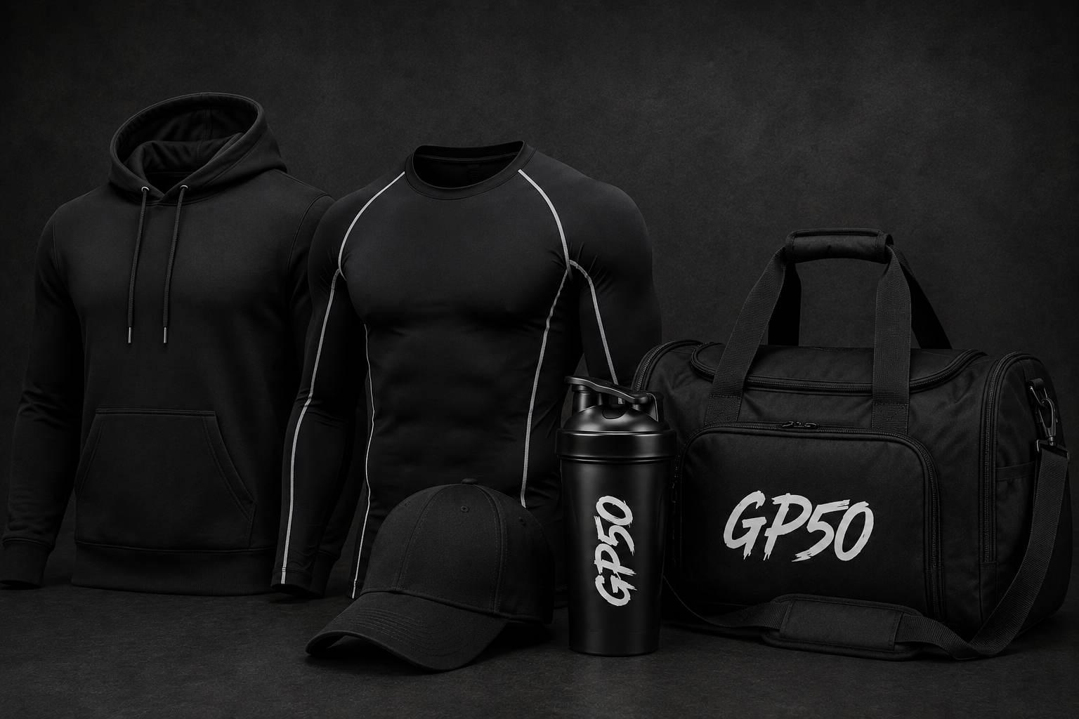 Elite Bundle (Hoodie + Compression + Hat + Shaker + Bag)